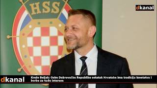 Beljak: Osim Dubrovačke Republike ostatak Hrvatske ima tradiciju kmetstva i borbe za tuđe interese