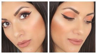 Drugstore Burnt Orange Spring Makeup Look | Matte Kylie Jenner Inspired Tutorial | Olivia Elise