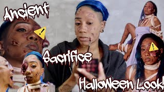 Ancient Sacrifice Halloween Look! | Behind The Scenes Halloween Shoot!