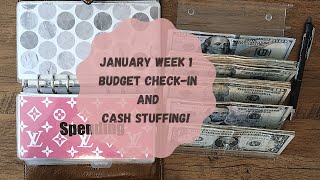 JANUARY WEEK 1 BUDGET CHECK-IN AND CASH STUFFING