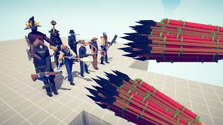 WILD WEST DLC Team vs EVERY GOD - Totally Accurate Battle Simulator TABS