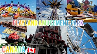 🇨🇦 Playland Amusement Park in Vancouver BC Canada on Sunday, August 11th, 2024 Summer P.1 of 6 Rides