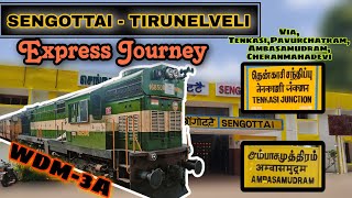 SENGOTTAI - TIRUNELVELI Special Express !!! Pure Diesel Action !!! 06658 !!! Explore Wide With Maddy