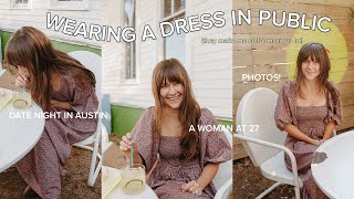 I feel awkward in dresses—so I wore one on a date | A Woman At 27 diaries 📓