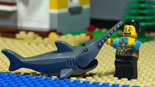 Lego Fisherman Shark Attack