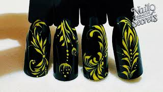 Perfect Color Combinations for Black Base Nails | Nail Beauty Secrets