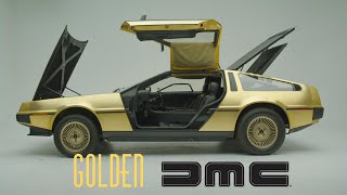 Gold DMC DeLorean loaded onto an Elevator #shorts