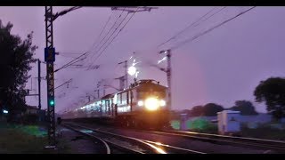 !101! SUBSCRIBERS SPECIAL! CHENNAI RAJDHANI RIPS RAYRU following SECUNDRABAD DURANTO AT 130 KMPH..