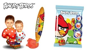 Челлендж с жевательным мармеладом ANGRY BIRDS "Веселый художник"