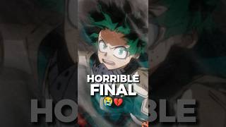 ¡El HORRIBLE FINAL De My Hero Academia! 😭💔 #anime #bokunoheroacademia