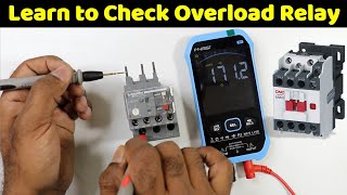 Check Contactor and Overload Relay with Multimeter | NO NC Contact | The Electrical Guy