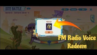 FM Radio Voice Pack Radeem | Kite Battle Event | Funny Voice Pack | PUBGM