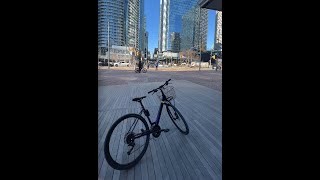 ركوب العجلة في تورونتو كندا في الشتاء (3 تحت الصفر) | Cycling in Toronto, Canada Winter (-3 C)