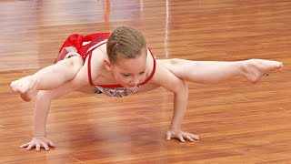 Acrobatic gymnastics baby kindersport dance