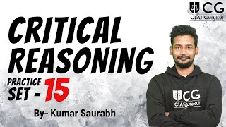 Critical Reasoning Discussion | Practice Set-15 | By - Kumar Saurabh