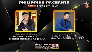 Mister Laguna Province Rence Aldrich Mendoza and Mister Batangas Province Ron Aerol