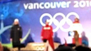 Victory Ceremony  Jon Montgomery  Gold Medal - Skeleton - Olympics 2010 Canada