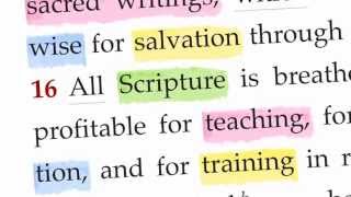 Scripture:  2 Timothy 3: 15-17