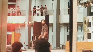 Mass Entry Of Unni Mukundan at ACE College of Engineering in Trivandrum