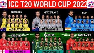 ICC T20 World Cup 2022 | All Team Best & Final Playing 11| World Cup All Team Playing 11|