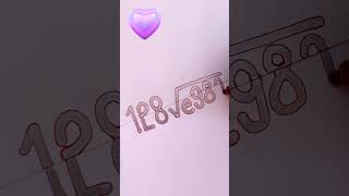 How to Write I Love You Easy Using Number | Wait for the End #shorts, #iloveyou #love #draw, #easy