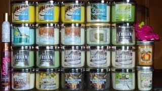 Bath and Body Works Haul Review- 2 FOR $22+NEW 6 OZ. CANDLES+INFO+KNICKKNACKS 2-10-2013