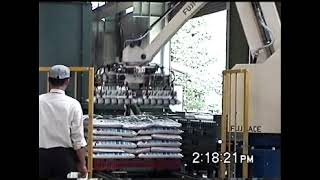 2 Bag Pick - 1+1 Release Robotic Palletizing | Fuji Robotics | #roboticpalletizer #fujirobotics