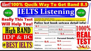 IELTS LISTENING PRACTICE TEST 2024 WITH ANSWERS | 21.10.2024