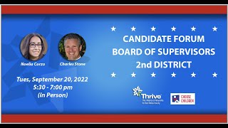 Candidate Forum: Board of Supervisors, 2nd District