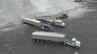 Snow dump action - Clyde Avenue. so where does the snow go ?