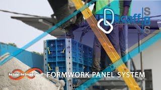 Dscaff SBS Plastic Formwork System - Pin lock demo