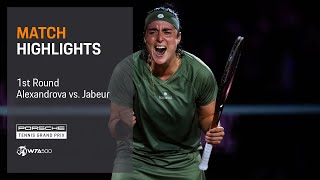 Porsche Tennis Grand Prix | 04/17/2024 | Match Highlights | Alexandrova vs. Jabeur