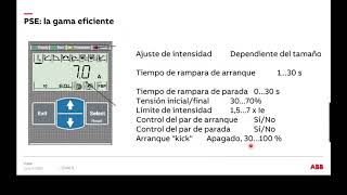 ABB Webinar Softstarters PSR, PSE y PSTX. Diagnóstico, análisis de falla y mantenimiento.