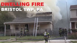 Fleetwing Drive Dwelling Fire 8/28/24 Bristol Township, PA.