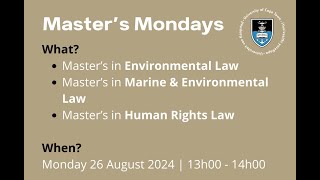 Environmental, Marine & Environmental, and Human Rights Law 2024