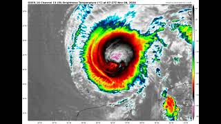 The Eye of Rafael: Stunning Satellite Footage of a Growing Hurricane!