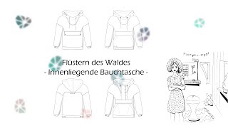 Flüstern des Waldes - Innenliegende Bauchtasche - ganz leicht selber machen