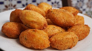 BUÑUELOS DE PATATA Y BACALAO. MUY FÁCIL Y CON POCOS INGREDIENTES - RECETAS DE SEMANA SANTA