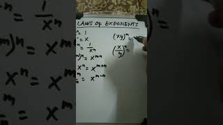 Laws of Exponents