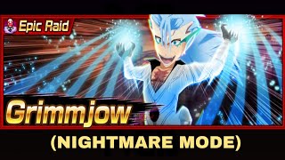 |Bleach Brave Souls| Grimmjow Epic Raid Gameplay (NIGHTMARE MODE) (Speed only)