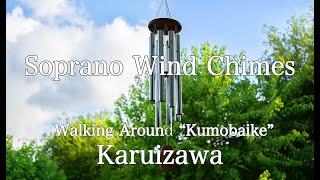 繊細なソプラノウインドチャイムと新緑の軽井沢,雲場池. 瞑想. Healing Sounds. Soprano WindChimes. Relaxing Meditation.