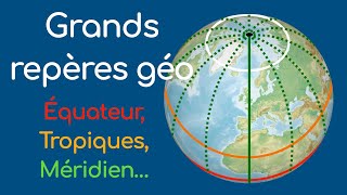 Coordonnées géographiques, équateur, méridien, tropique, latitude, longitude : tout pour se repérer