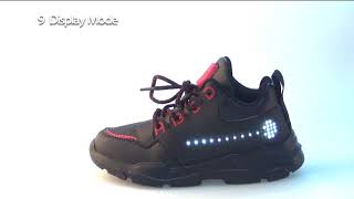 AFFINEST - Zapatillas de deporte para niños con pantalla LED y carga USB