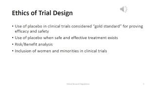 Week 2 Ethics of Trial Design