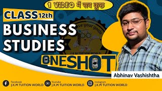 one shot Business Studies |CLASS 12th Every Important chapter |7 days Strategy |Mission 80/80