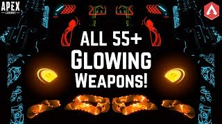 55+ ALL HIDDEN GLOW EFFECTS YOU DON'T GET TO SEE! Apex Legends Weapons