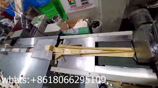 Paper towel wooden knife, fork and spoon packaging machine