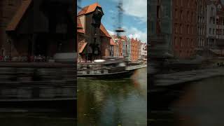 Crane on Motlawa, Gdansk,Poland #gdansk #timelapse #poland #witcher3 #witcher #exploremore #shorts