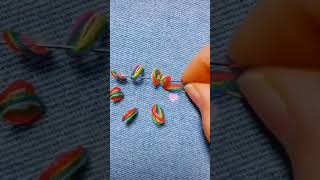 tricky embroidery steps #viral #embroiderydesign #embroidery