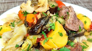 Дамлама по-узбекски в казане. Вкусно и просто.